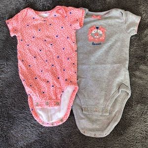 SET OF 4 Carter’s onesies